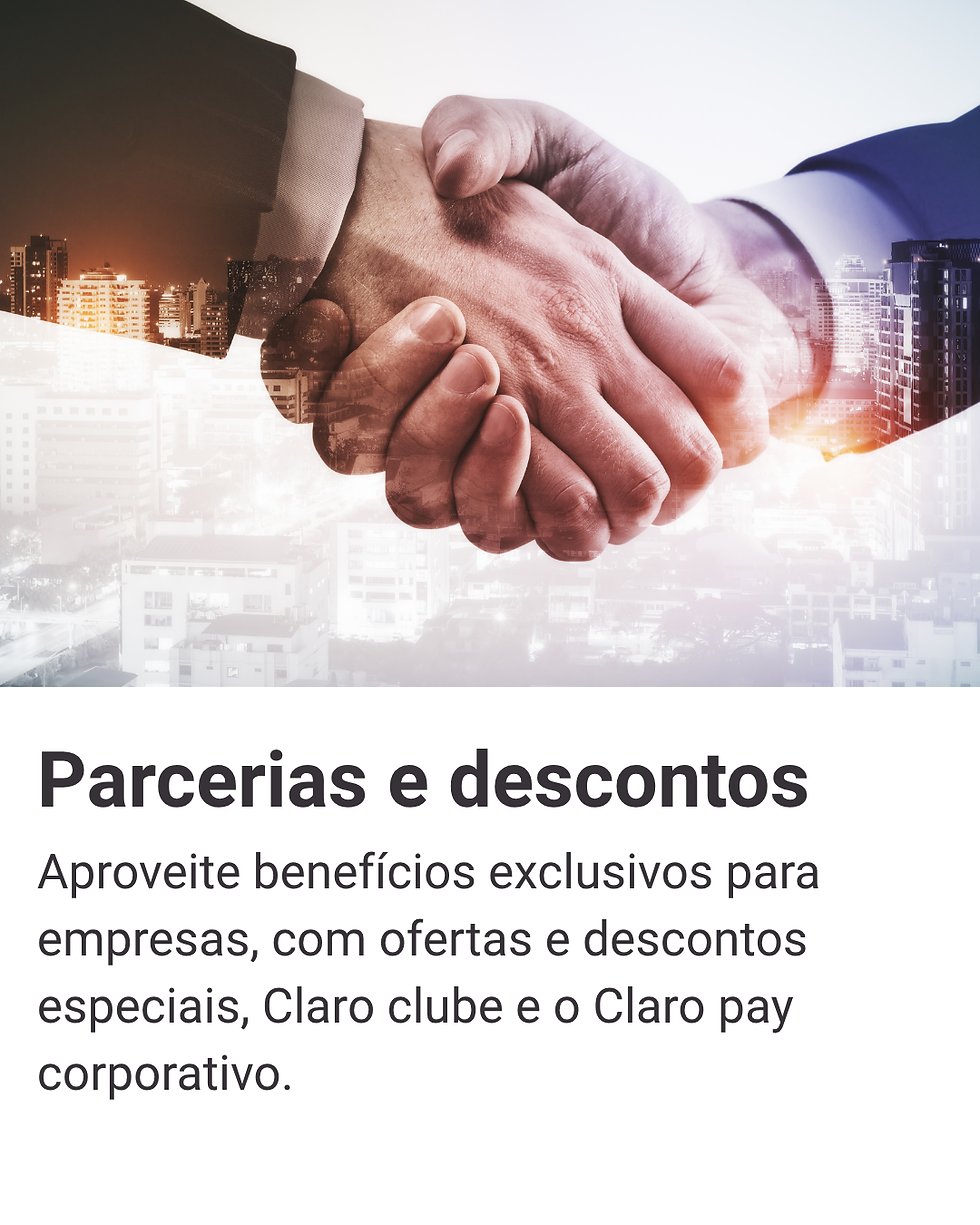 Parcerias e descontos claro empresas