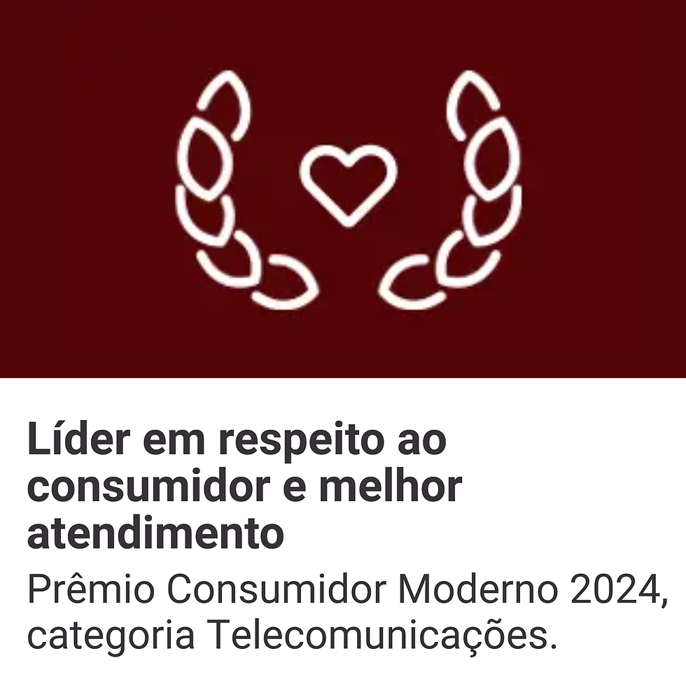 Líder em respeito ao consumidor e melhor atendimento