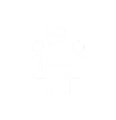 Icon of two people talking at table