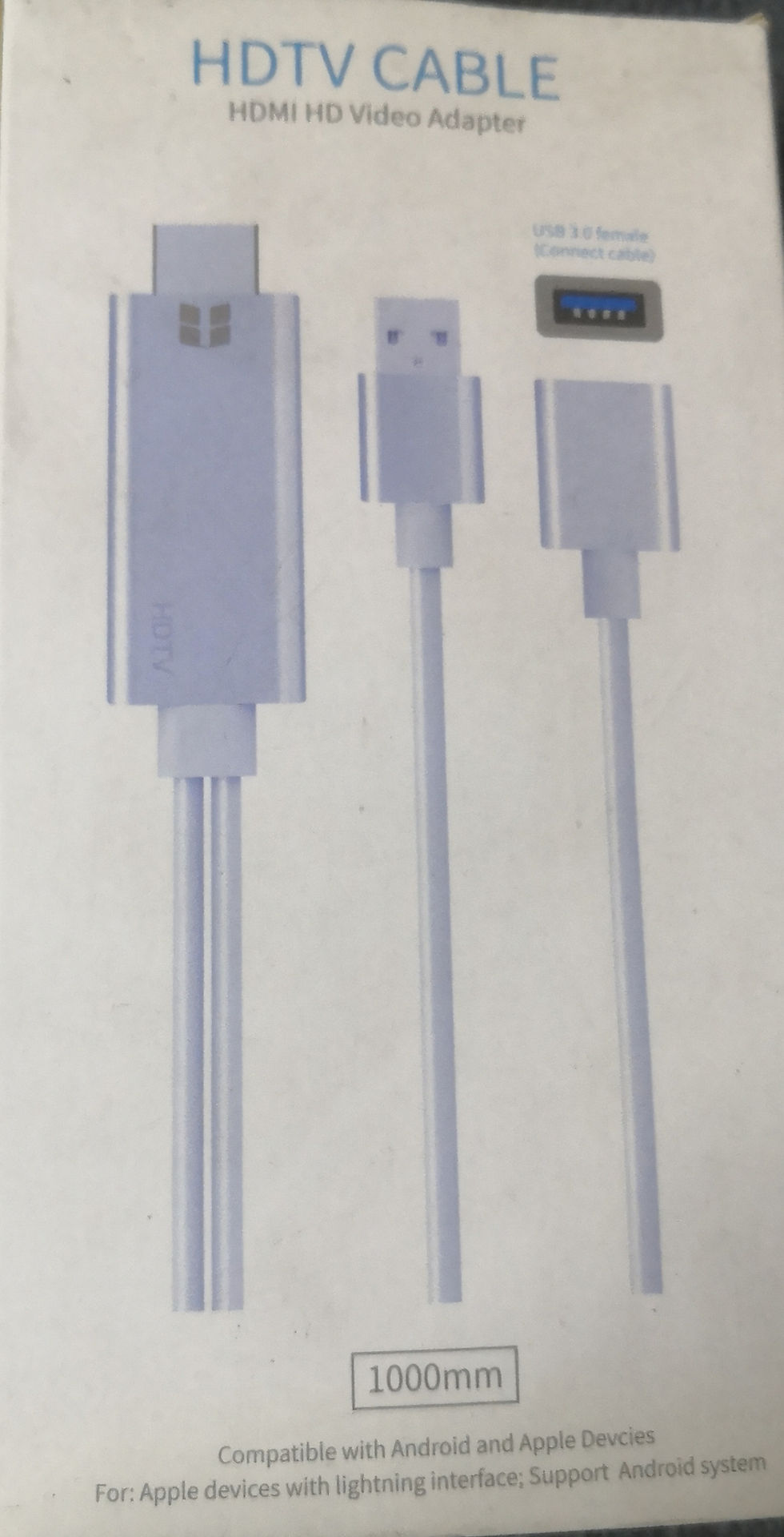 Miniatura: Cable Adaptador HDMI a TV para Celulares Android y Apple