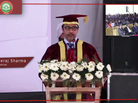Prof. Dheeraj Sharma’s Inspiring Words on Purposeful Progress | Convocation 2019