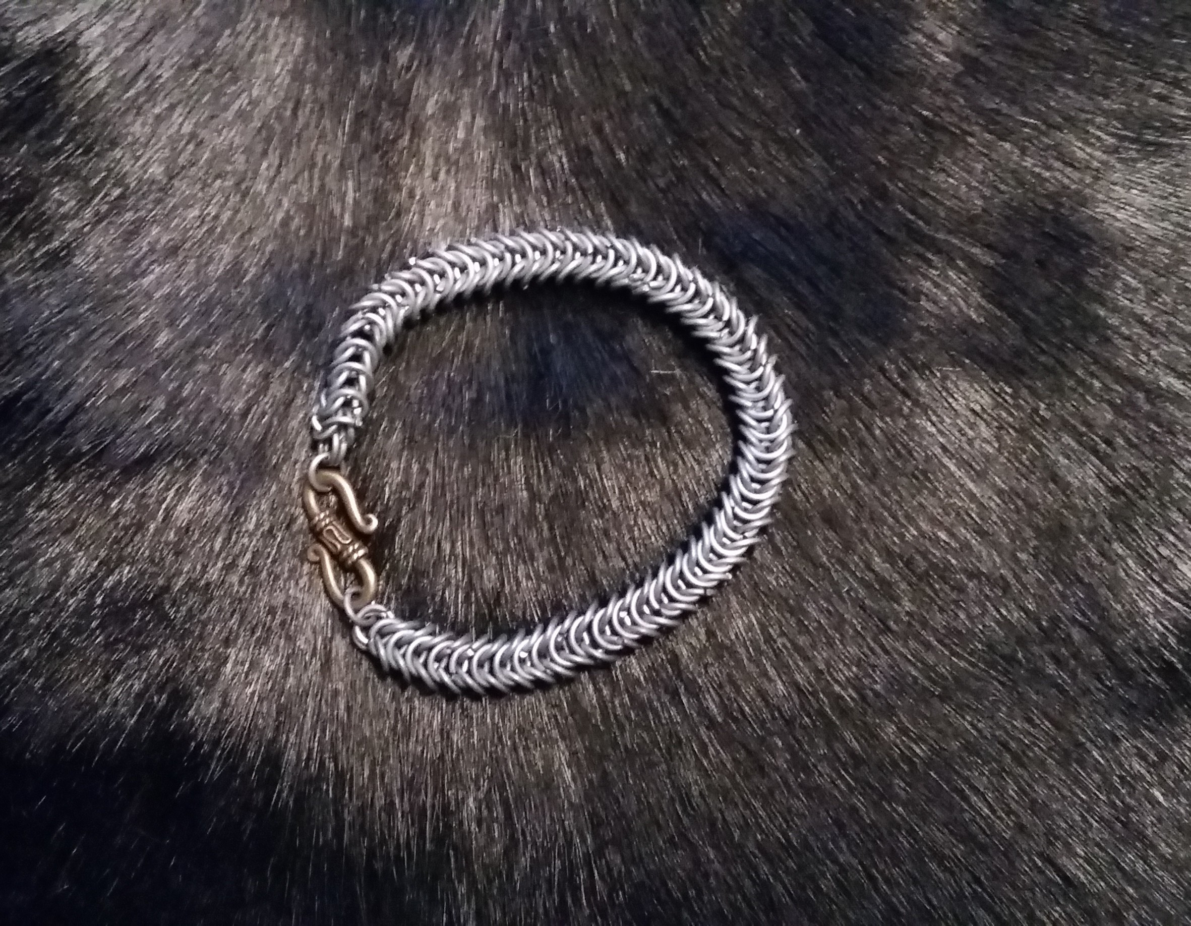 Bracelet en maille byzantine
