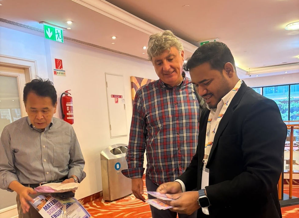 Juan Casado participates in the World Congress on Materials Science & Engineering in Budapest