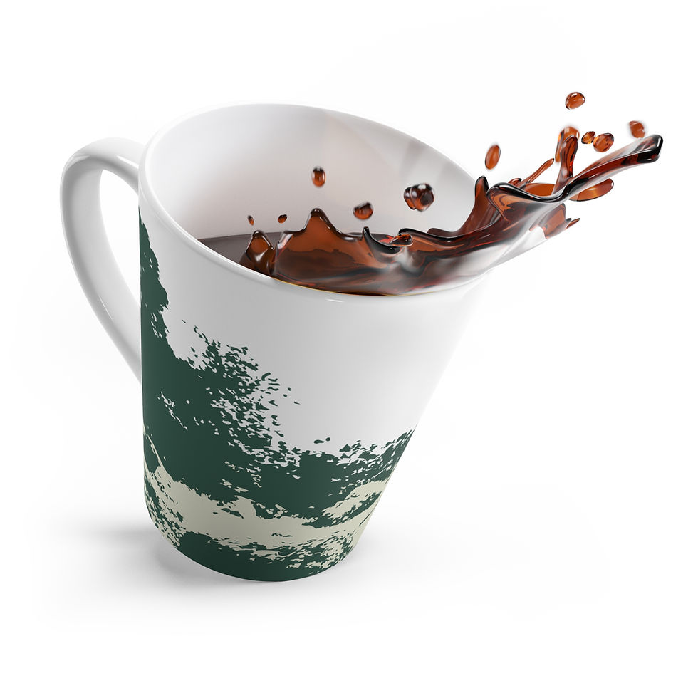 Thumbnail: Latte Mug -Duotone Landscape #3