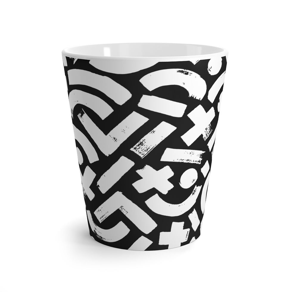 Thumbnail: Latte Mug -Hieroglyphics 