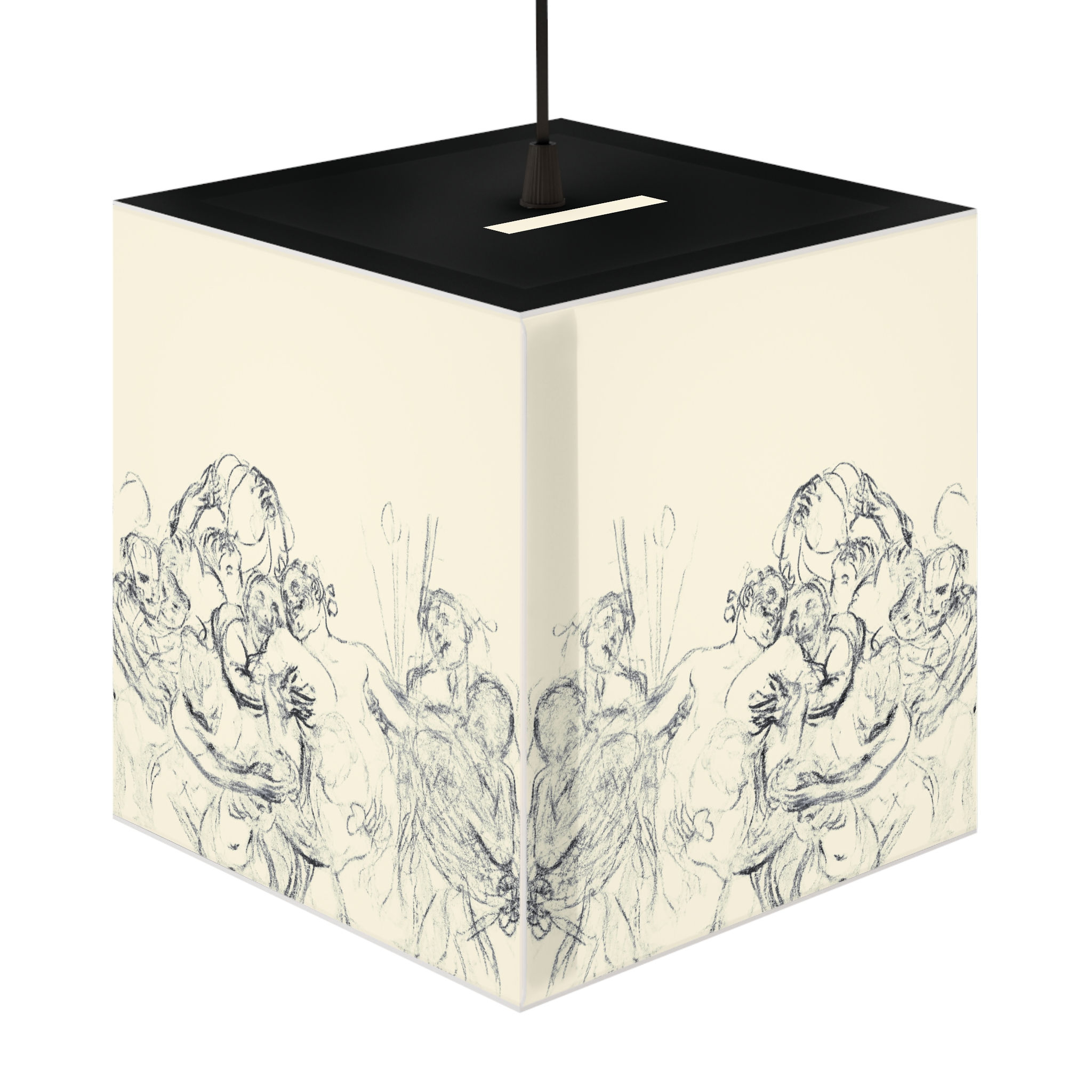 Light Cube Lamp -Humans