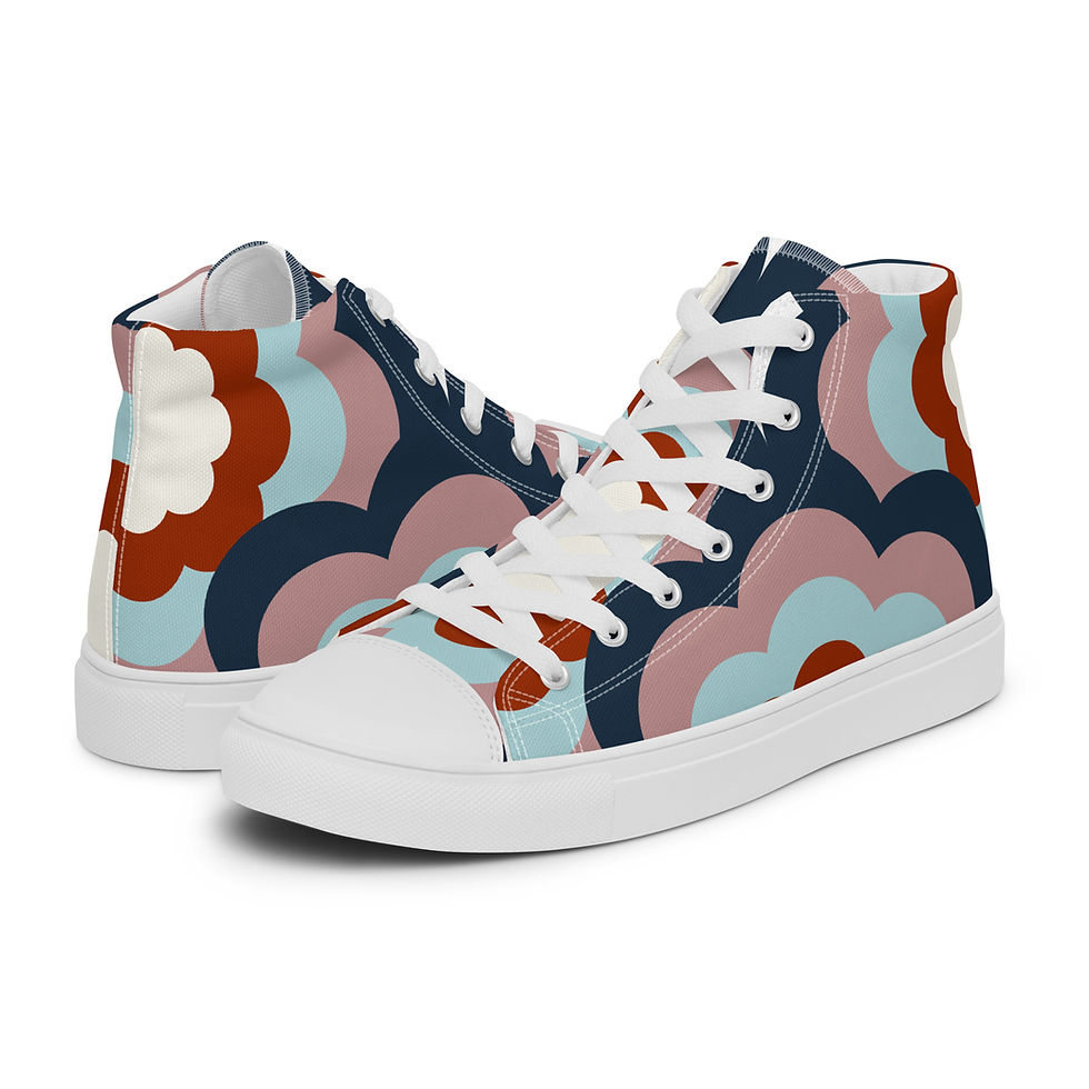 Women’s high top canvas shoes -Hello Retro #3