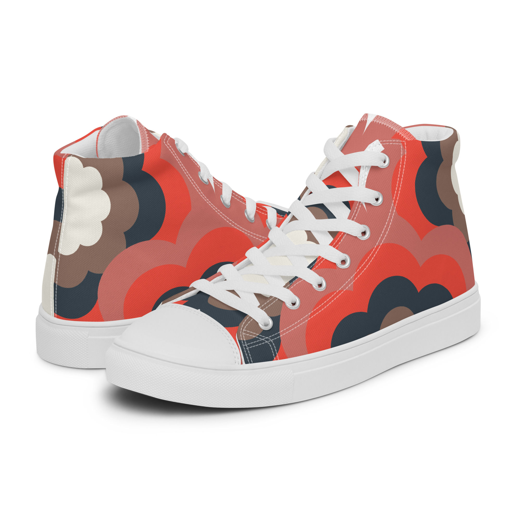 Women’s high top canvas shoes -Hello Retro