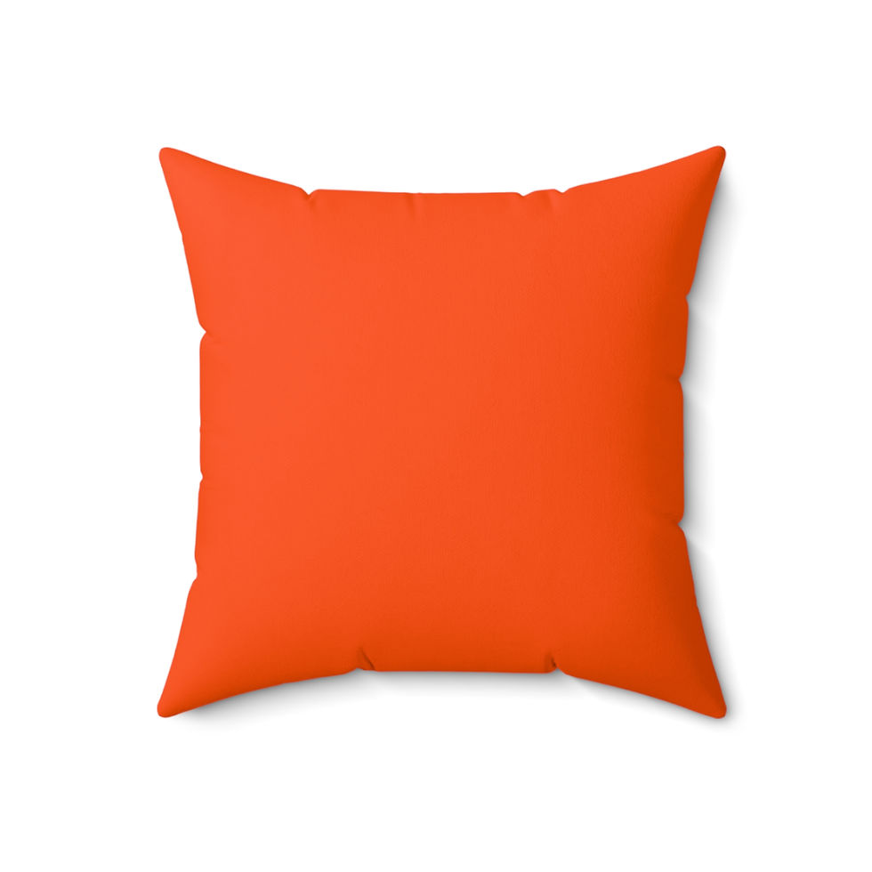 Thumbnail: Faux Suede Square Pillow -The Orange Theory 