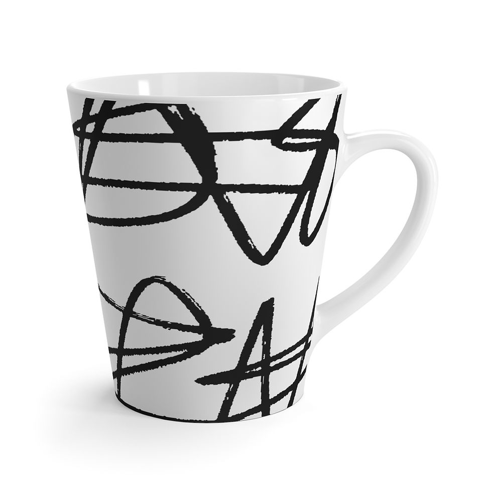 Thumbnail: Latte Mug -Scribble 
