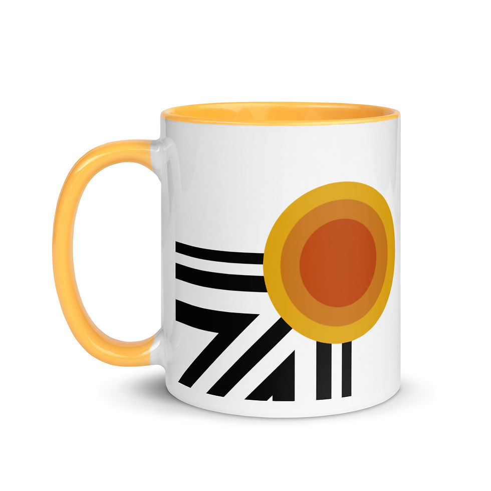 Thumbnail: Mug with Color Inside -Towards the Light of the Sun 