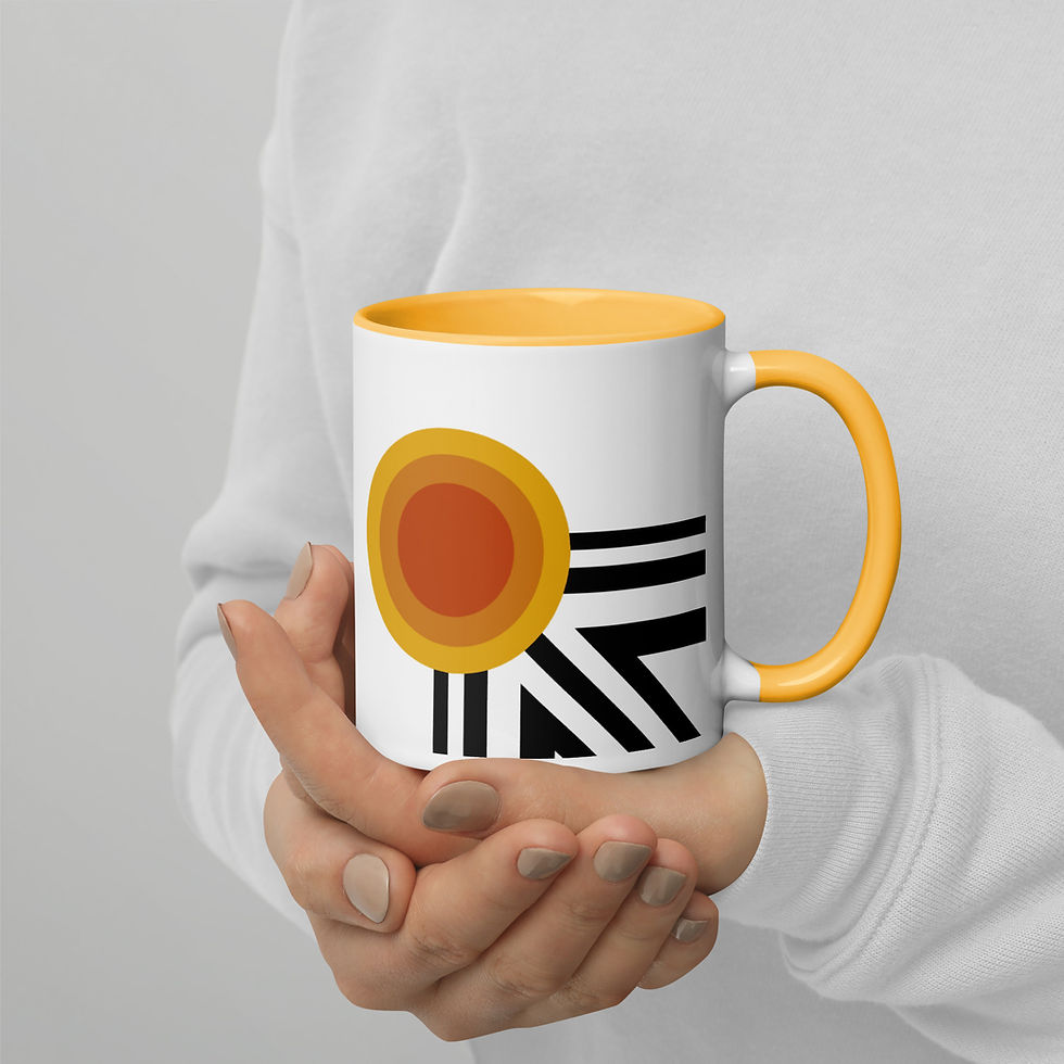 Thumbnail: Mug with Color Inside -Towards the Light of the Sun 