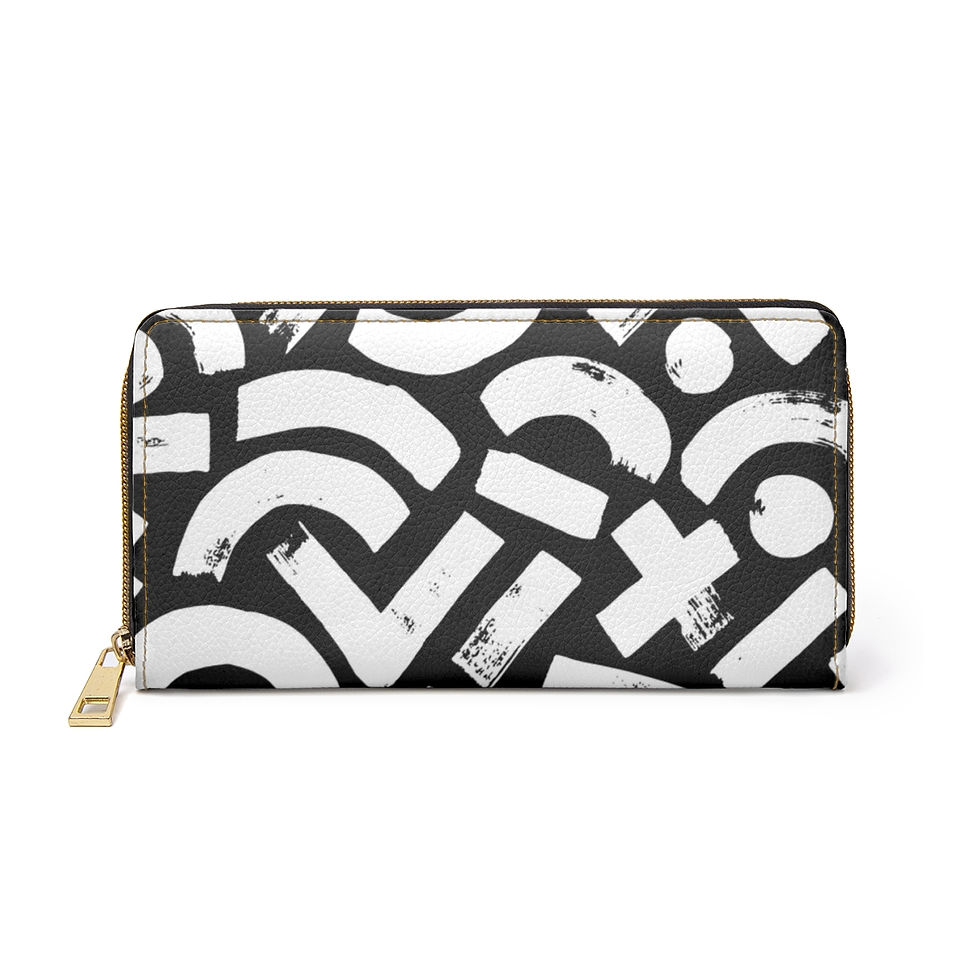 Zipper Wallet -Hieroglyphics