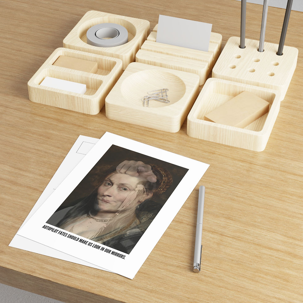 Thumbnail: Fine Art Postcards -While We Are Here 