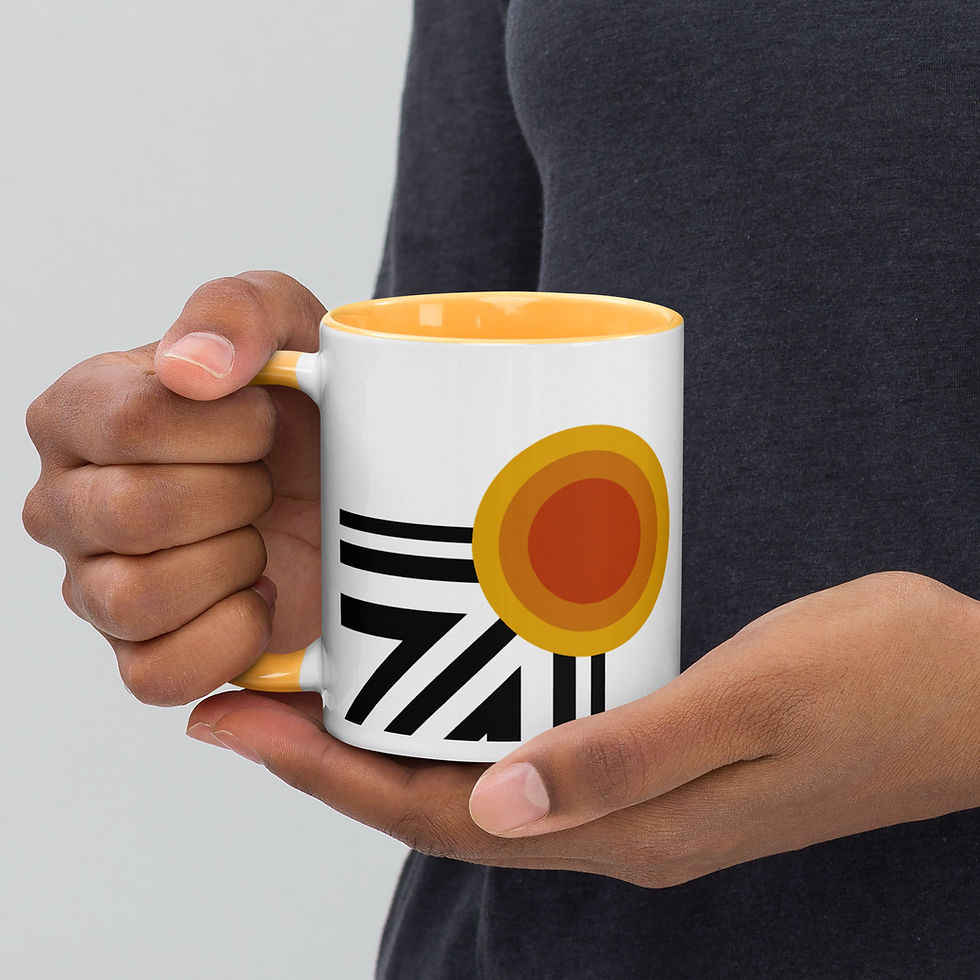 Thumbnail: Mug with Color Inside -Towards the Light of the Sun 