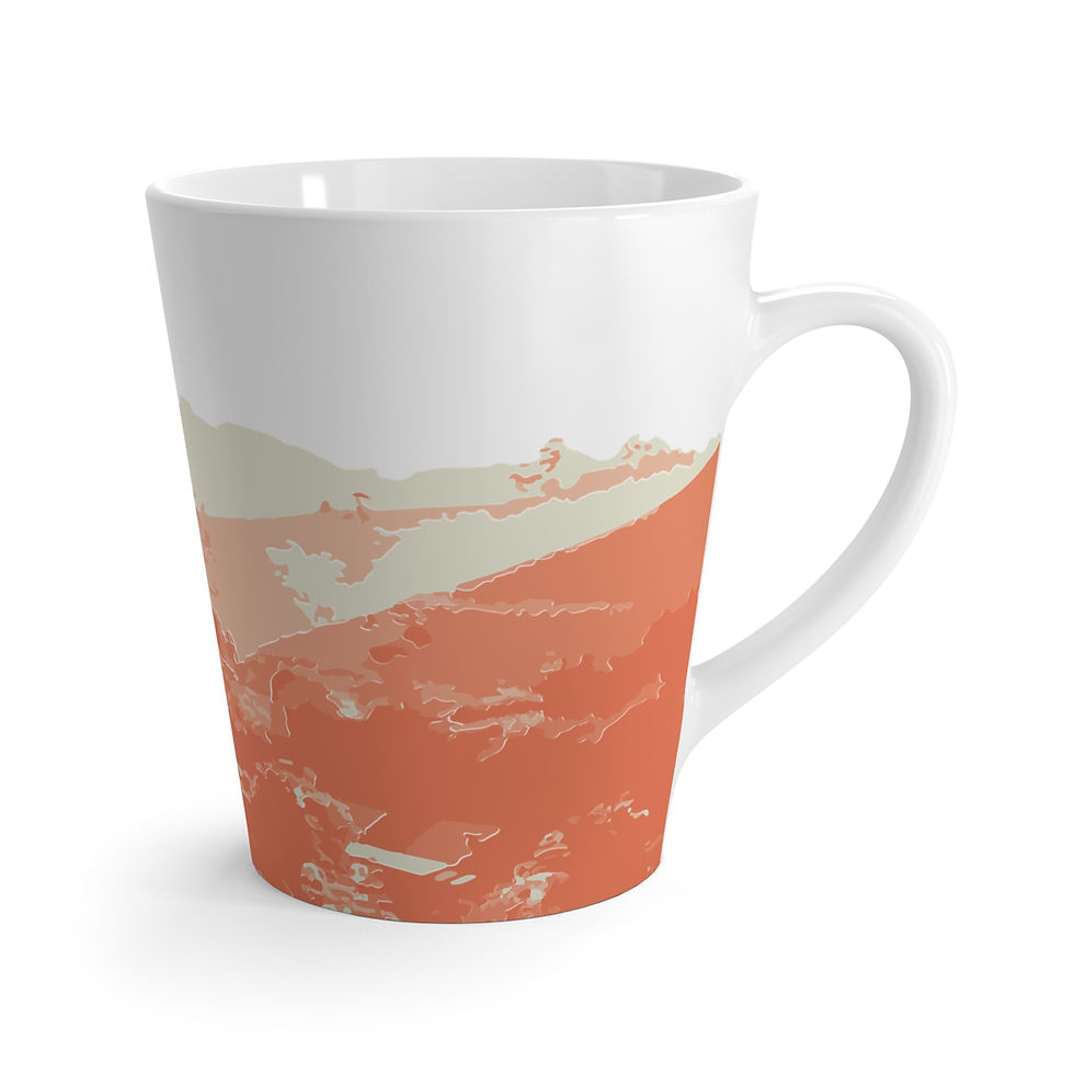 Thumbnail: Latte Mug -Duotone Landscape 