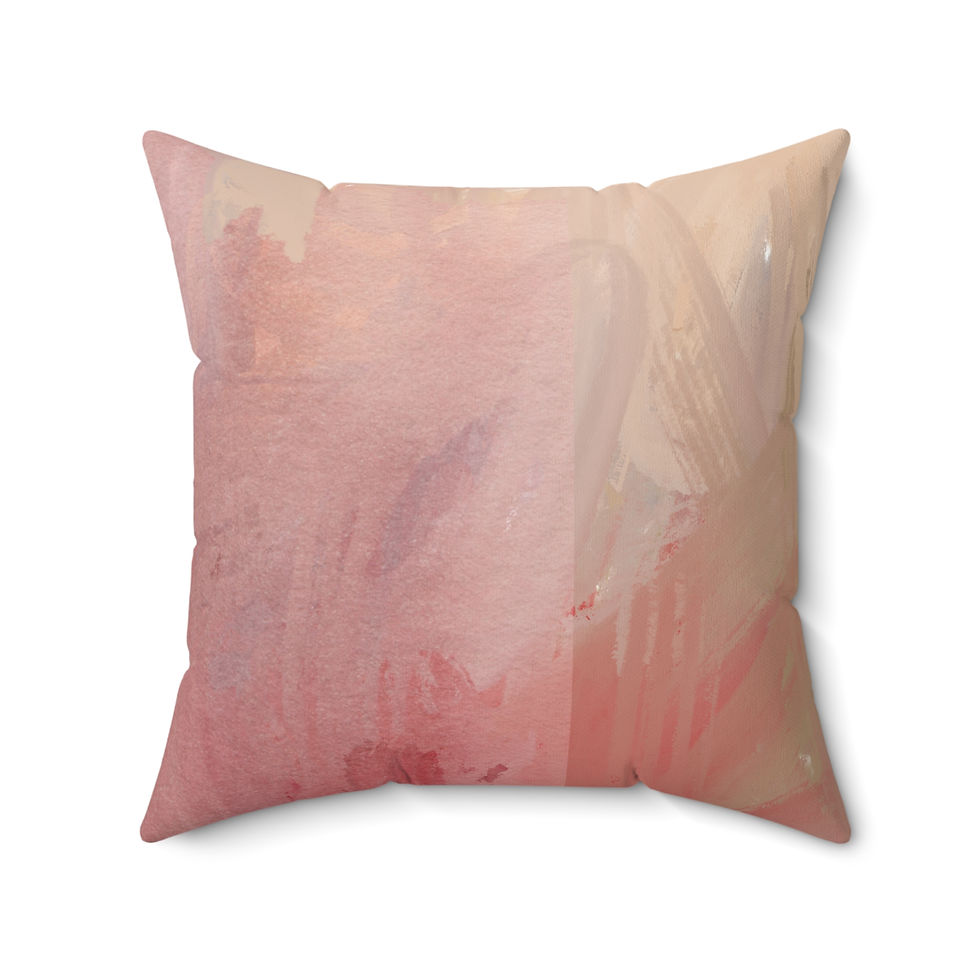 Faux Suede Square Pillow -Shades 