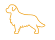 a logo of a golden retriever