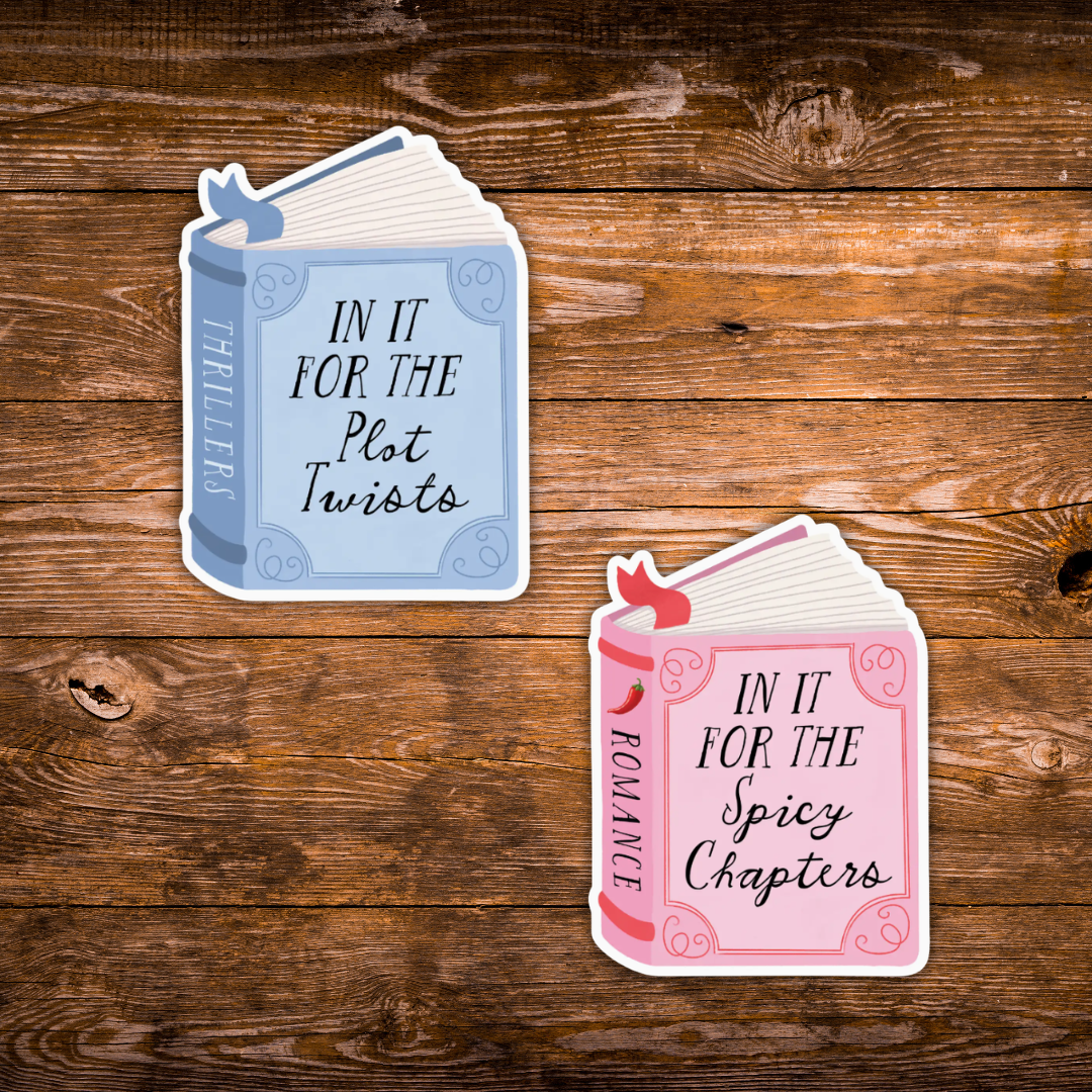 Romance & Thriller Reader Vinyl Stickers