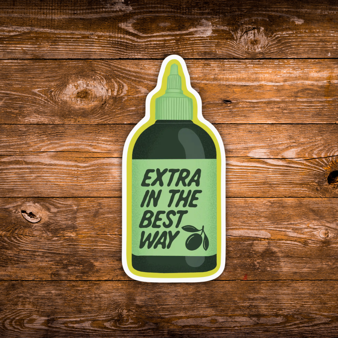 Funny Olive Oil Vinyl Sticker