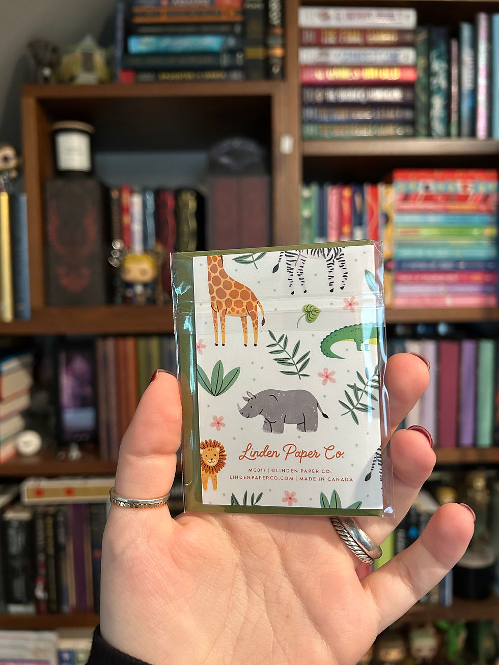 Thumbnail: Safari Baby Shower Mini Card