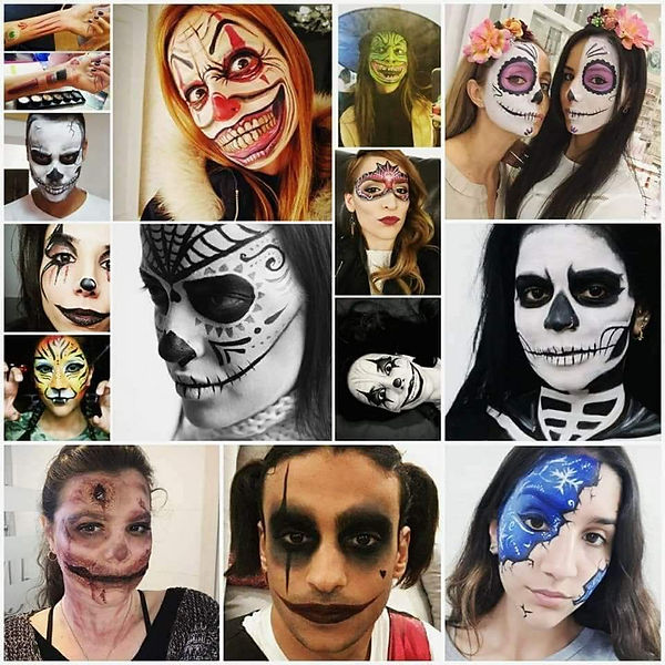 ציורי פנים, קעקועי נצנצים פצפץ דוכנים, קעקועי פנים