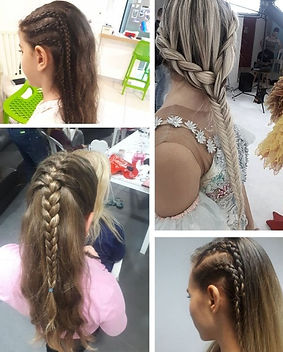 צמות לילדות ונערות פצפץ דוכנים
