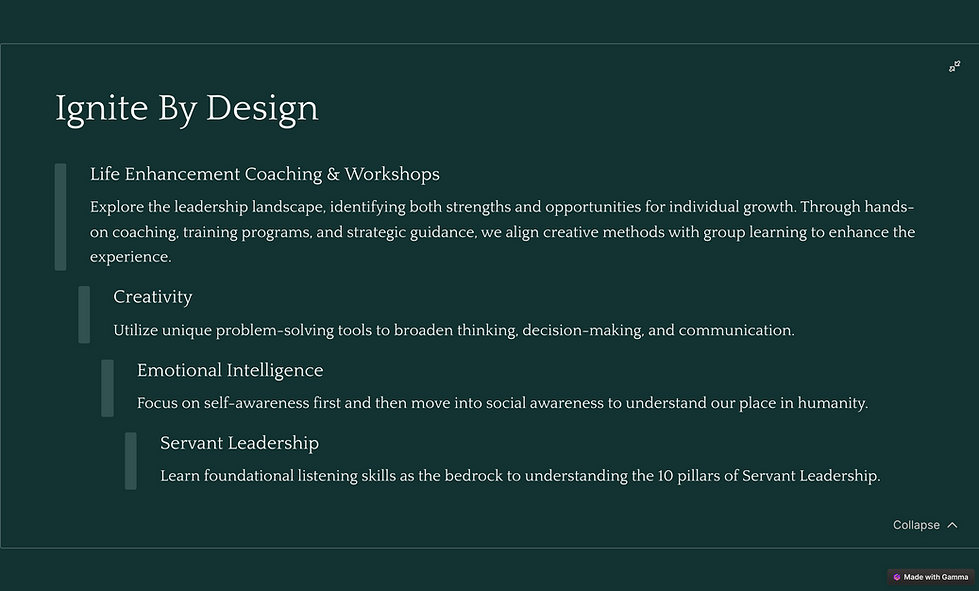 Ignite By Design Content (est. 2015)