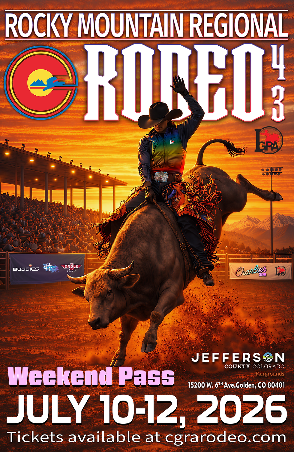 Rocky Mountain Regional Rodeo 43 Weekend Pass