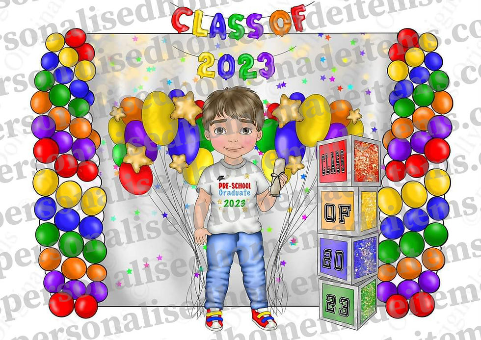 Thumbnail:  Personalised leavers 2023 Childrens pullover Hoodie