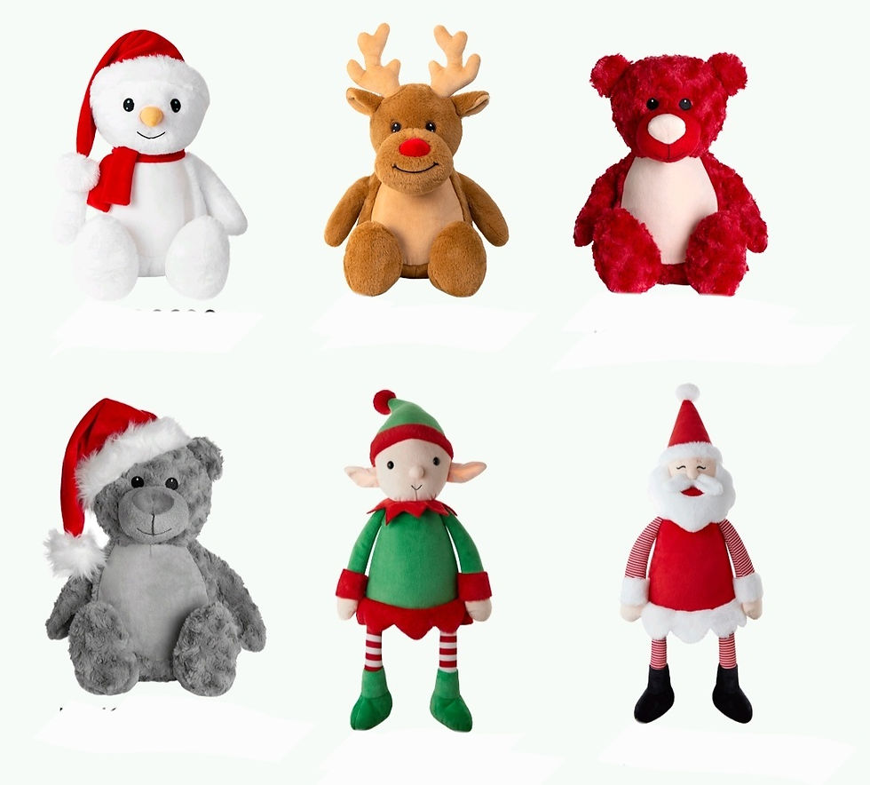 Thumbnail: Personalised Christmas bears