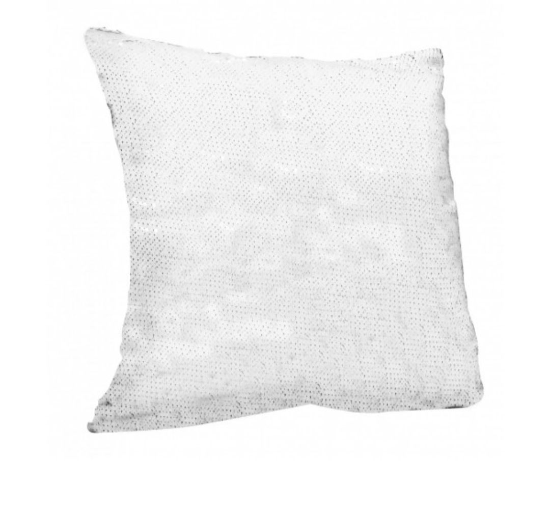 Sequin White Cushion Cover