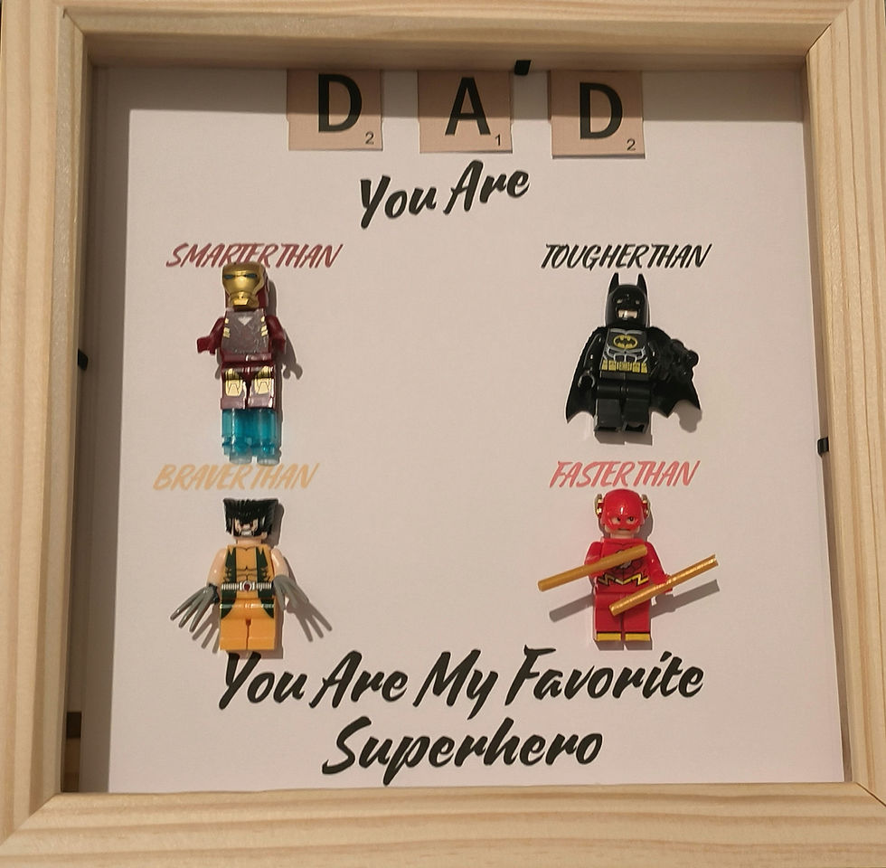 Thumbnail: Personalised 3D frames Lego people 