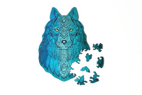 Puzzle din lemn Lup – 70 piese | Piecezz