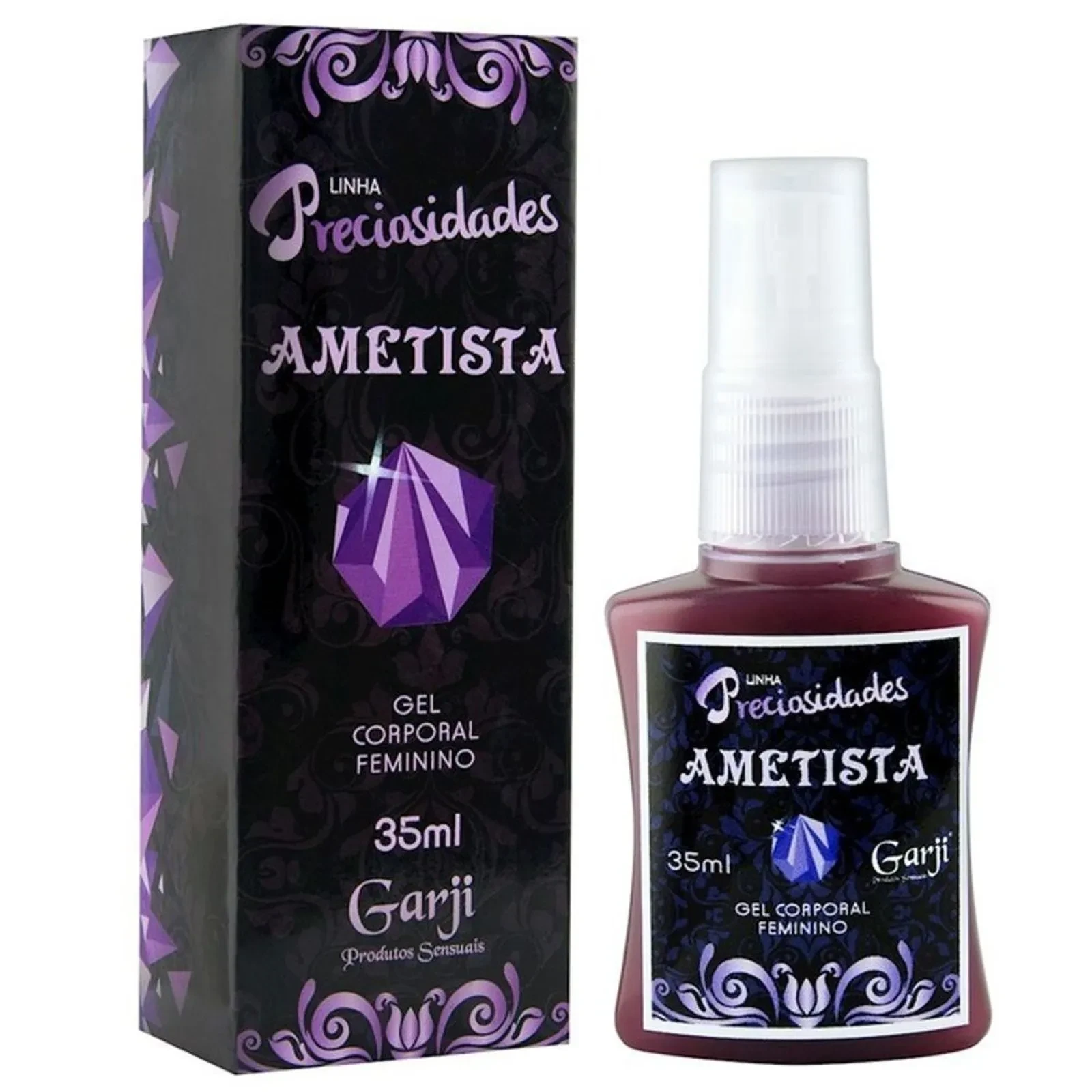 Vibrador Liquido Preciosidade Ametista 35ml Garji