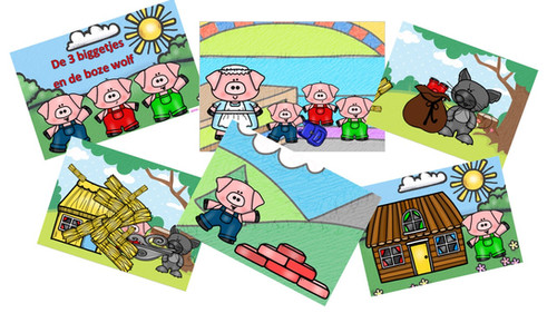 De 3 biggetjes en de boze wolf - verhaal | Little Play friends