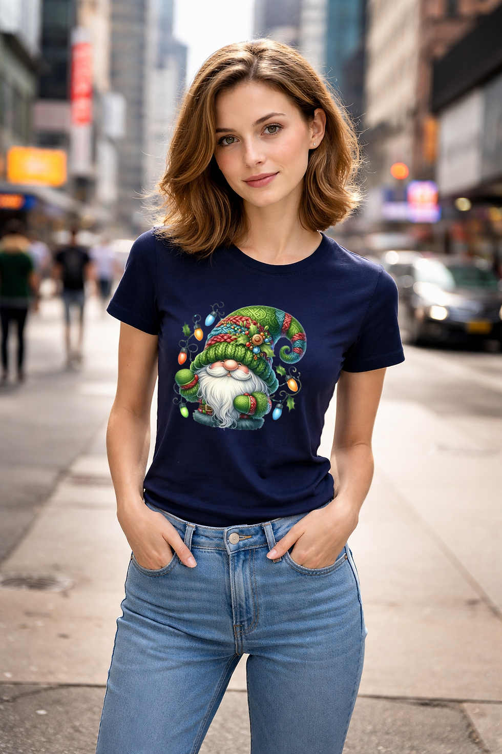 Thumbnail: Gnome Christmas Light Shirt