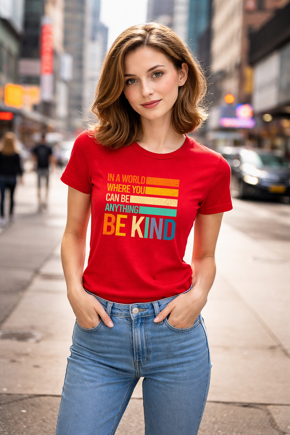 Thumbnail: Be Kind Shirt Color Band Shirt