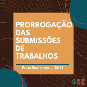 PRORROGAÇÃO Submissões v. 1, n.1