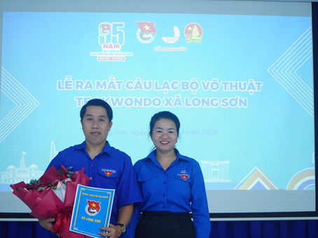 LỄ RA MẮT CÂU LẠC BỘ VÕ THUẬT TAEKWONDO XÃ LONG SƠN