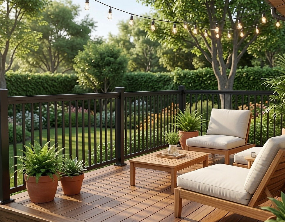 Thumbnail: 89 '' x 36 '' Black railing