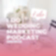The I Do Wedding Marketing Podcast thumbnail which says the show name in white and pink text over a floral centerpiece. On the bottom in small white print is says WITH NINA ADDEO