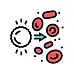 illustrazione-vettoriale-dell-icona-forma-di-colore-del-sangue-segnale-autoimmunità -simbol