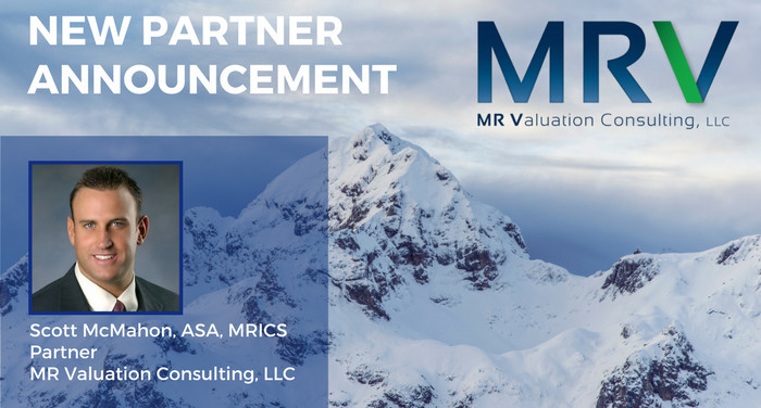 MRV Consulting Announces New Partner - Mr. Scott McMahon, ASA, MRICS