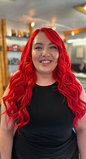 After Red Hair Extensions