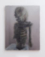 Our Generous Donor, 2024. Oil on linen, 30 x 24 in. Courtesy: Final Hot Desert, London, and the artist.