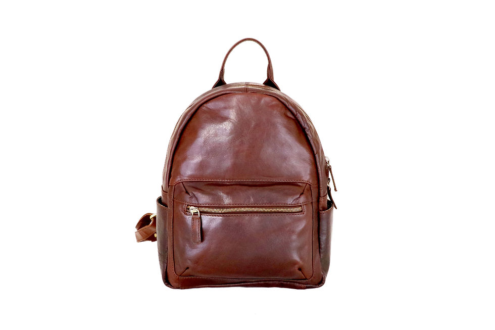 Leather Backpack - Buff Savage