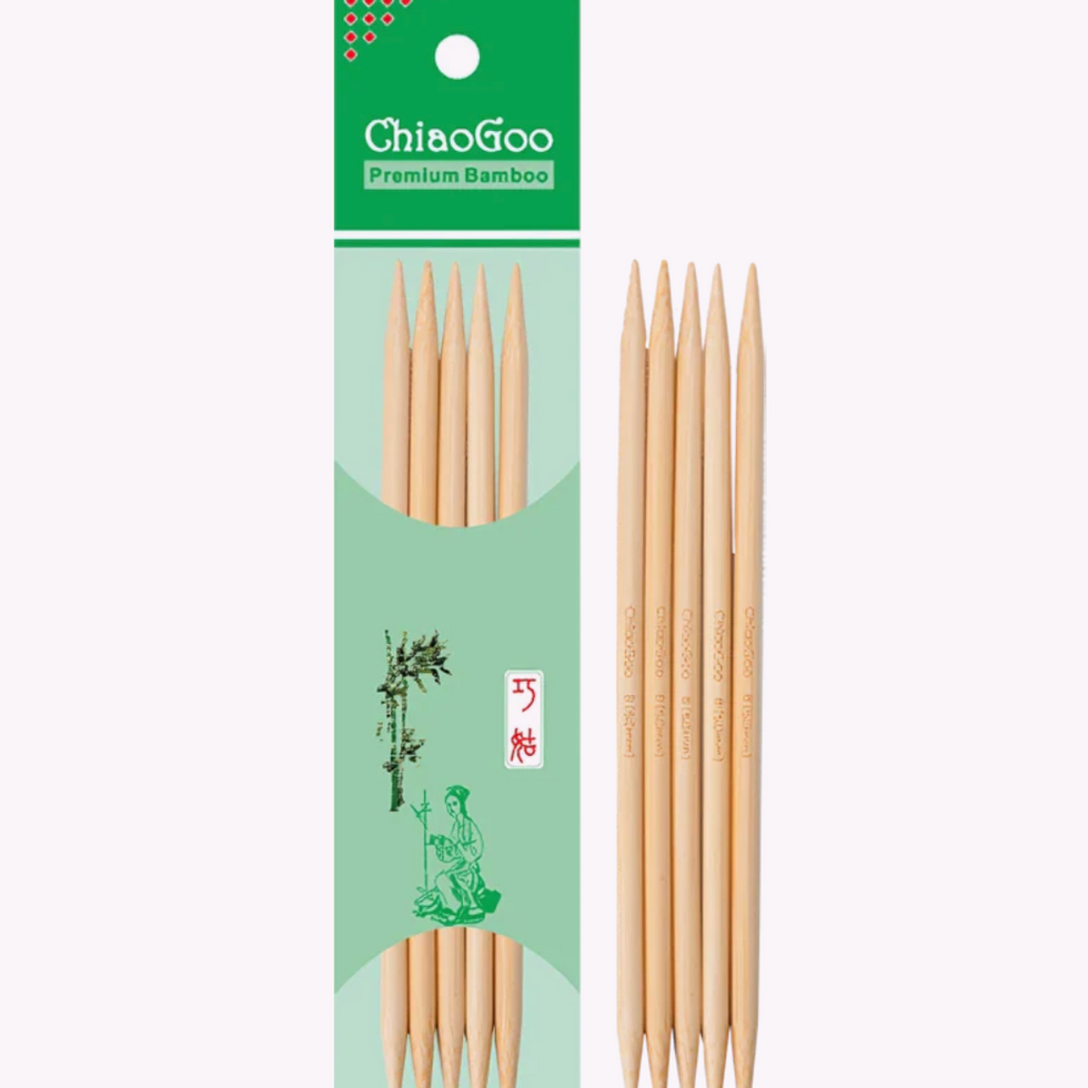 ChiaoGoo Premium Bamboo double pointed knitting needles