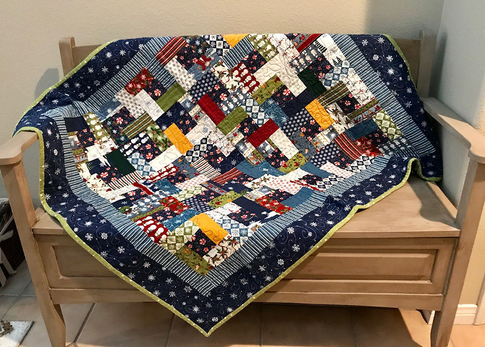 Winter lap quilt