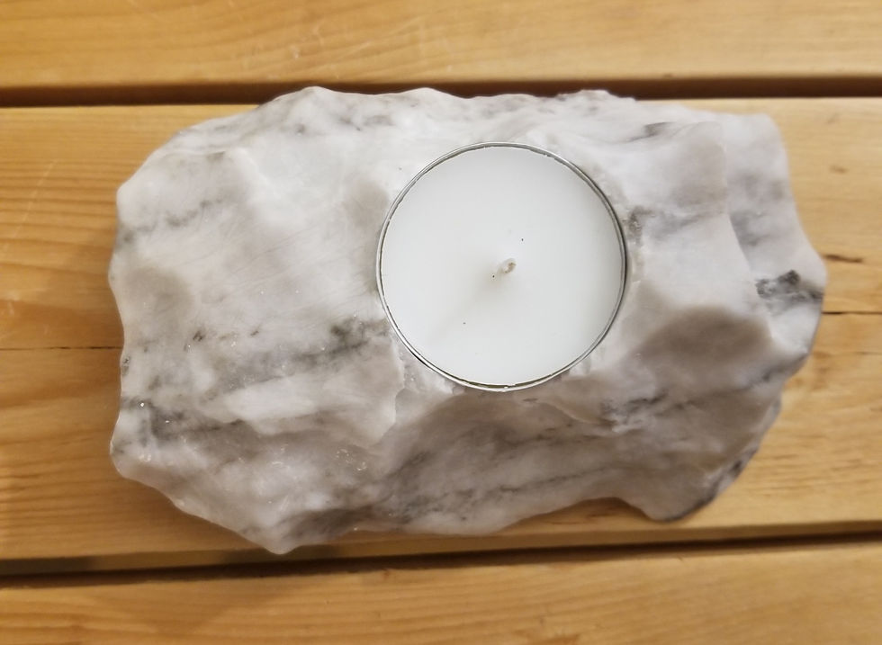 Thumbnail: Anhydrite / Gypsum Candle - JS12